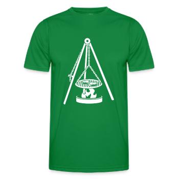 Saarländer Schwenken Saarland Schwenkgrill - Männer Funktions-T-Shirt - Kelly Green - Vorne - AI Model Male 178 dark (178cm)