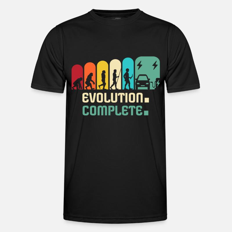 Eauto E-Auto Elektroauto - Männer Funktions-T-Shirt - Schwarz