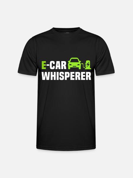 Eauto E-Auto Elektro Auto - Männer Funktions-T-Shirt - Schwarz