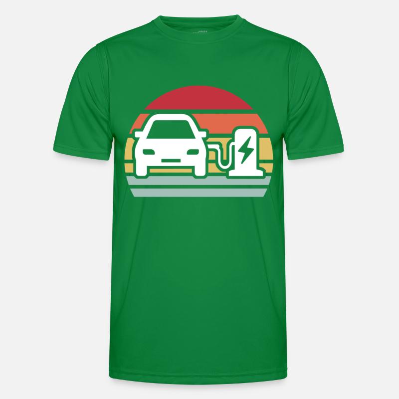 Eauto E-Auto Elektro Auto Männer Funktions-T-Shirt