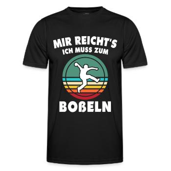 Bosseln Bosselsport Mir Reichts Ich Muss Boßeln - Männer Funktions-T-Shirt - Schwarz - Vorne - AI Model Male 178 dark (178cm)