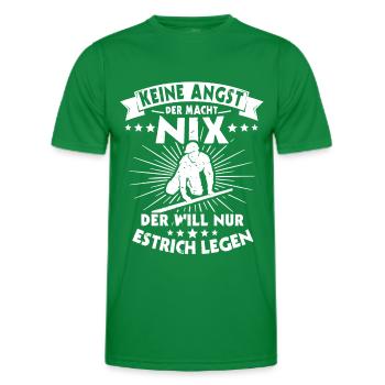 Estrichleger Beruf Estrich Legen - Männer Funktions-T-Shirt - Kelly Green - Vorne - AI Model Male 178 dark (178cm)