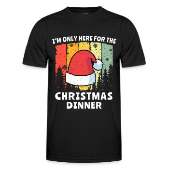 Cadeau de Noël Noël Père Noël - T-shirt sport Homme - noir - Devant - AI Model Male 178 dark (178cm)