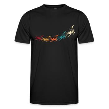Flying RC Airplane Modèle d’avion Modèle d’avion - T-shirt sport Homme - noir - Devant - AI Model Male 178 dark (178cm)