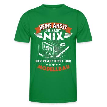 Modellbauer Modellbau Modellbauen - Männer Funktions-T-Shirt - Kelly Green - Vorne - AI Model Male 178 dark (178cm)