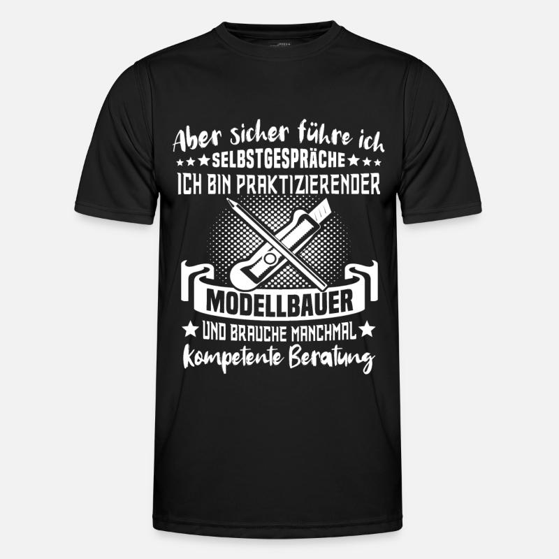 Modellbau Modellbauer Modellbauen - Männer Funktions-T-Shirt - Schwarz