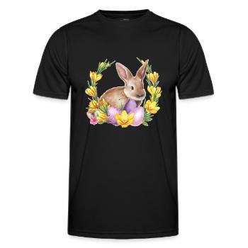 Easter Easter Happy Easter - Men's Functional T-Shirt - black - Front - AI Model Male 178 dark (178cm)