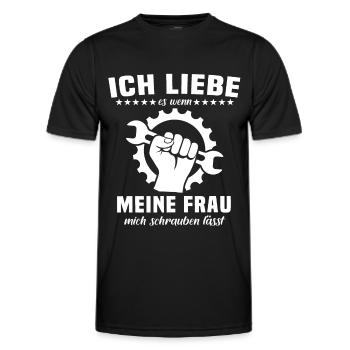 Mechaniker Industriemechaniker KFZ Mechaniker - Männer Funktions-T-Shirt - Schwarz - Vorne - AI Model Male 178 dark (178cm)