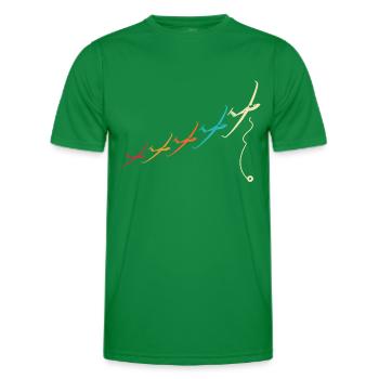 Segelflieger Segelflug Segelfliegen - Männer Funktions-T-Shirt - Kelly Green - Vorne - AI Model Male 178 dark (178cm)