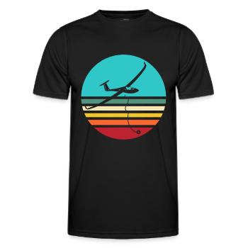Segelflieger Segelflug Segelfliegen - Männer Funktions-T-Shirt - Schwarz - Vorne - AI Model Male 178 dark (178cm)