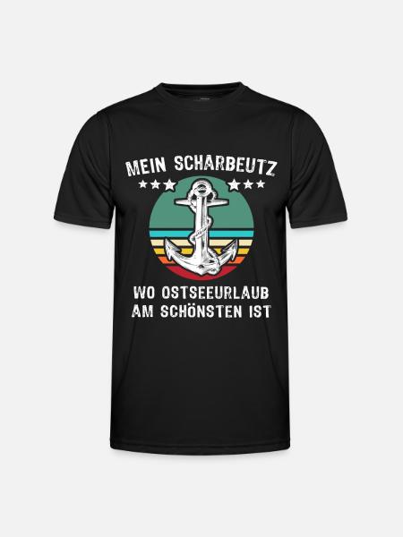 Scharbeutz Sprüche Scharbeutzer - Männer Funktions-T-Shirt - Schwarz