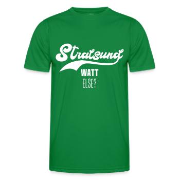 Urlaub Stralsund Sprüche - Männer Funktions-T-Shirt - Kelly Green - Vorne - AI Model Male 178 dark (178cm)