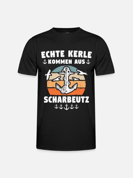 Scharbeutz Sprüche Scharbeutzer Ostsee - Männer Funktions-T-Shirt - Schwarz