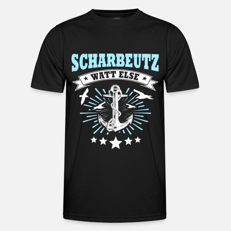 Scharbeutz Ostsee Scharbeutzer - Männer Funktions-T-Shirt - Schwarz