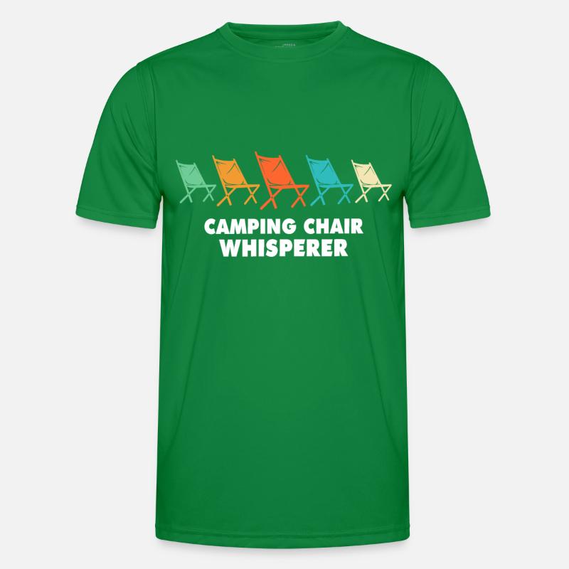 Camping Whisperer Chaise pliante Camping T-shirt sport Homme