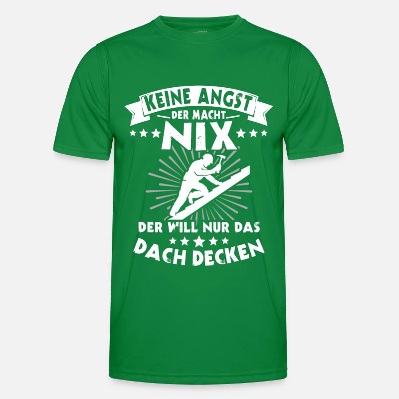 Dachdecker Dachdecken Dach Decken Männer Funktions-T-Shirt