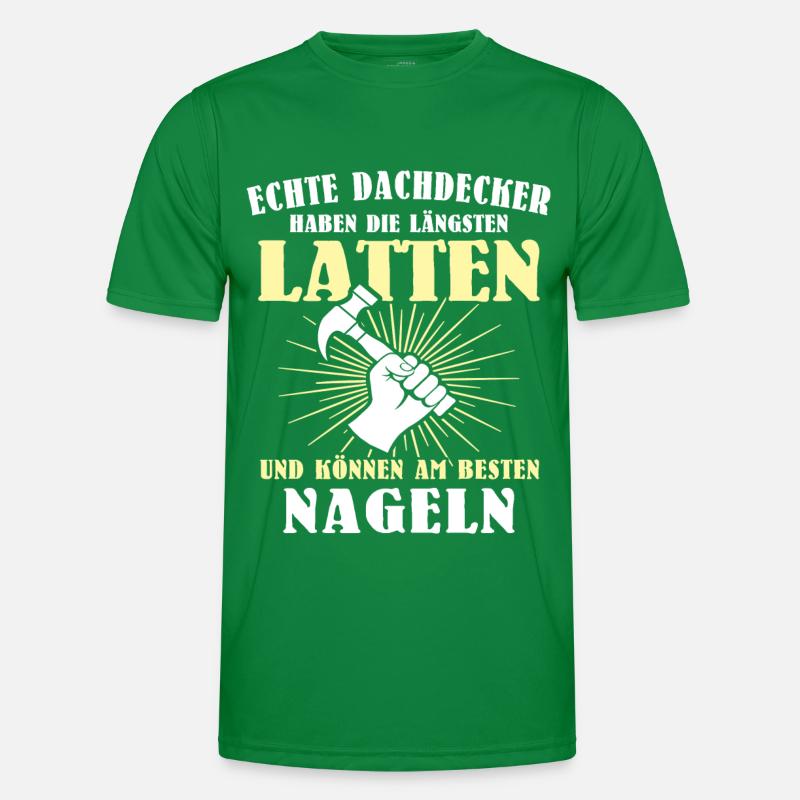 Dachdecker Dachspengler Dachklempner Dachdecken Männer Funktions-T-Shirt