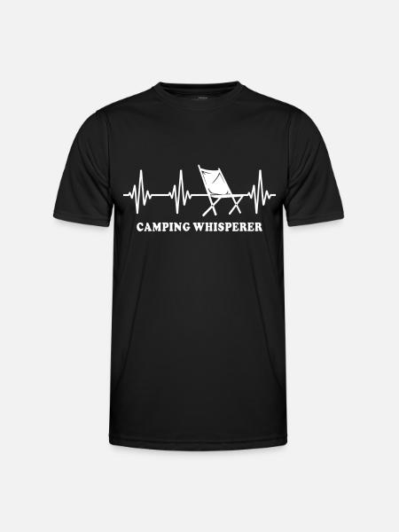Camping Campingplatz Campen - T-shirt sport Homme - noir