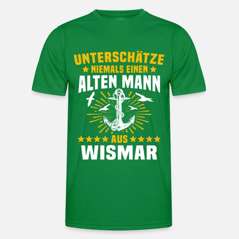 Wismar Ostsee Souvenir Männer Funktions-T-Shirt