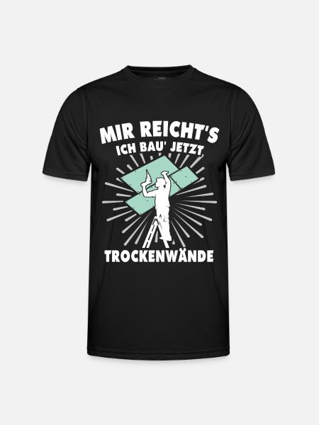 Trockenbauer Trockenbaumonteur Trockenbau - Männer Funktions-T-Shirt - Schwarz