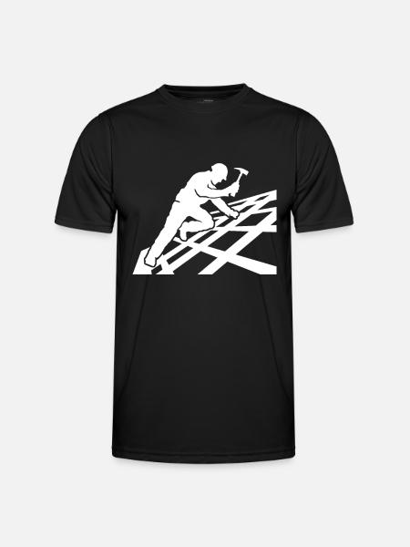 Roofing motif roofing ceilings - Men's Functional T-Shirt - black