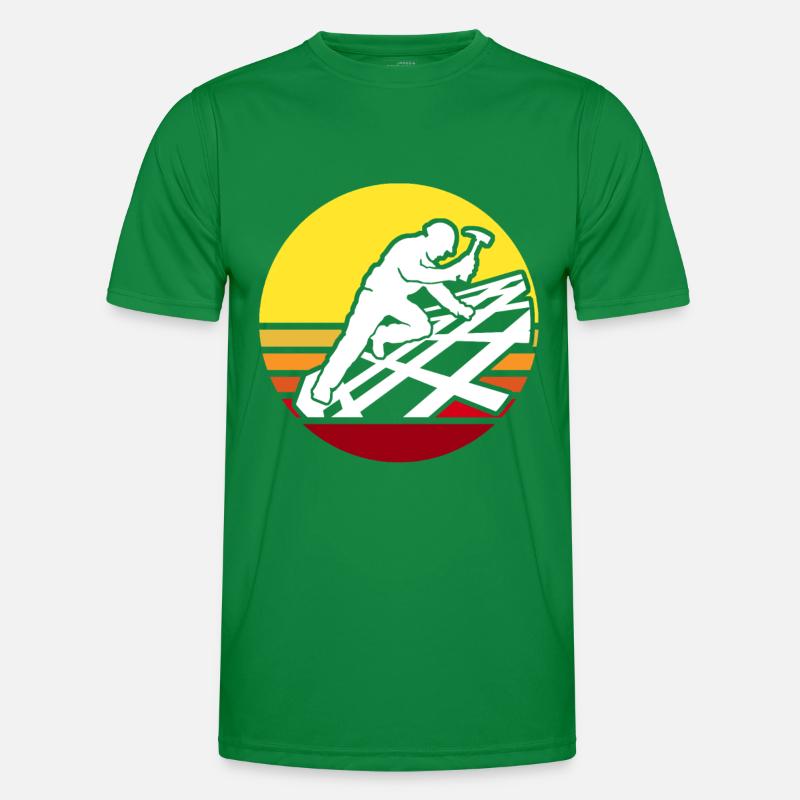 Dachdecker Dachdecken Dachdeckermeister Männer Funktions-T-Shirt