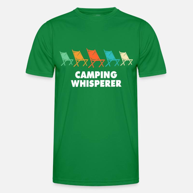 Camping Campingplatz Campen Männer Funktions-T-Shirt