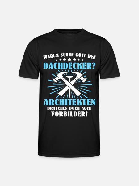 Dachdecker Beruf Dachdecken - Männer Funktions-T-Shirt - Schwarz