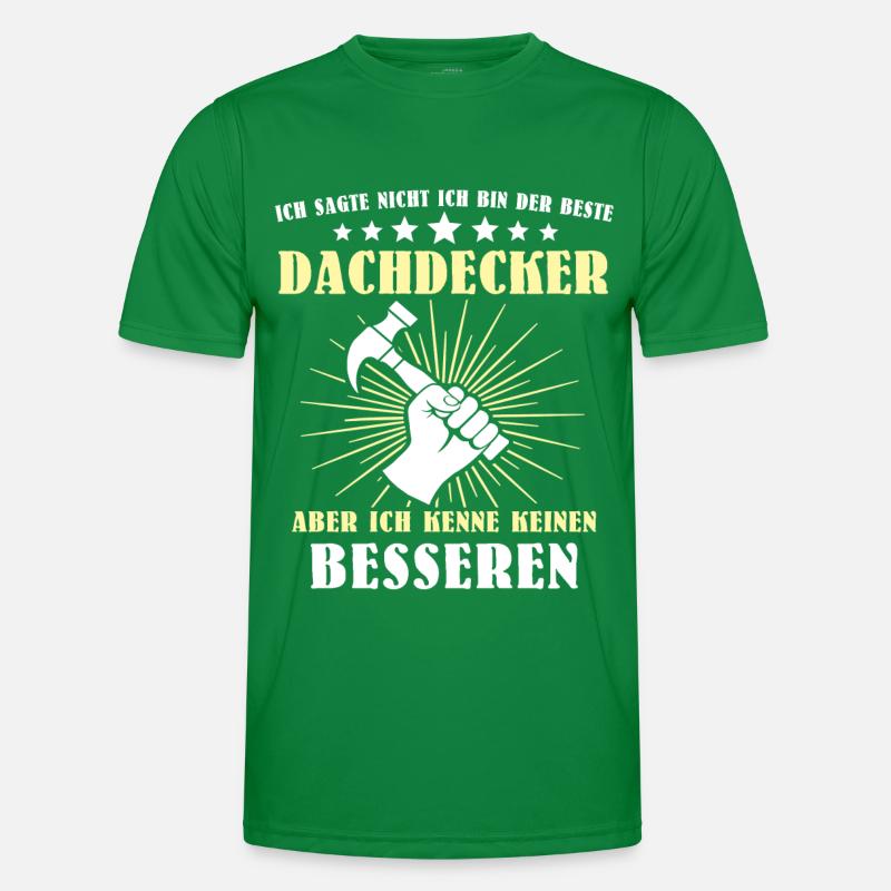 Dachdecker Beruf Dachdecken Männer Funktions-T-Shirt