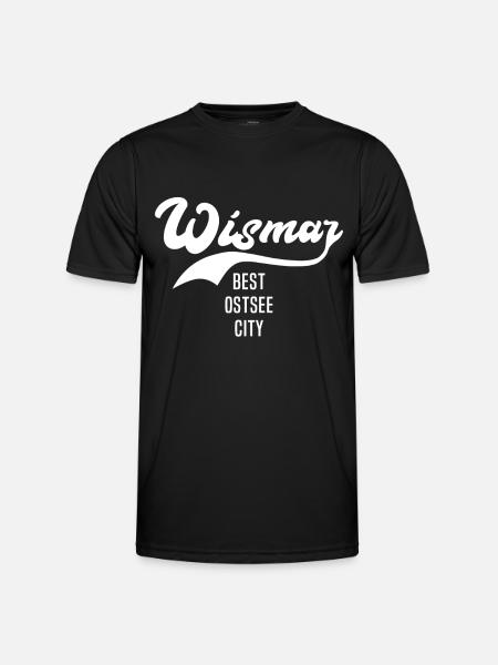Wismar Ostsee Wismarer Urlaub - Männer Funktions-T-Shirt - Schwarz