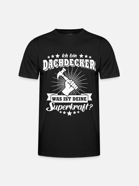 Dachdecker Dachdecken - Männer Funktions-T-Shirt - Schwarz