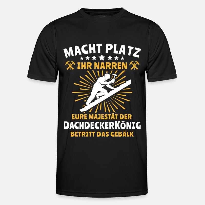 Dachdecker Dachspengler Dachklempner Männer Funktions-T-Shirt