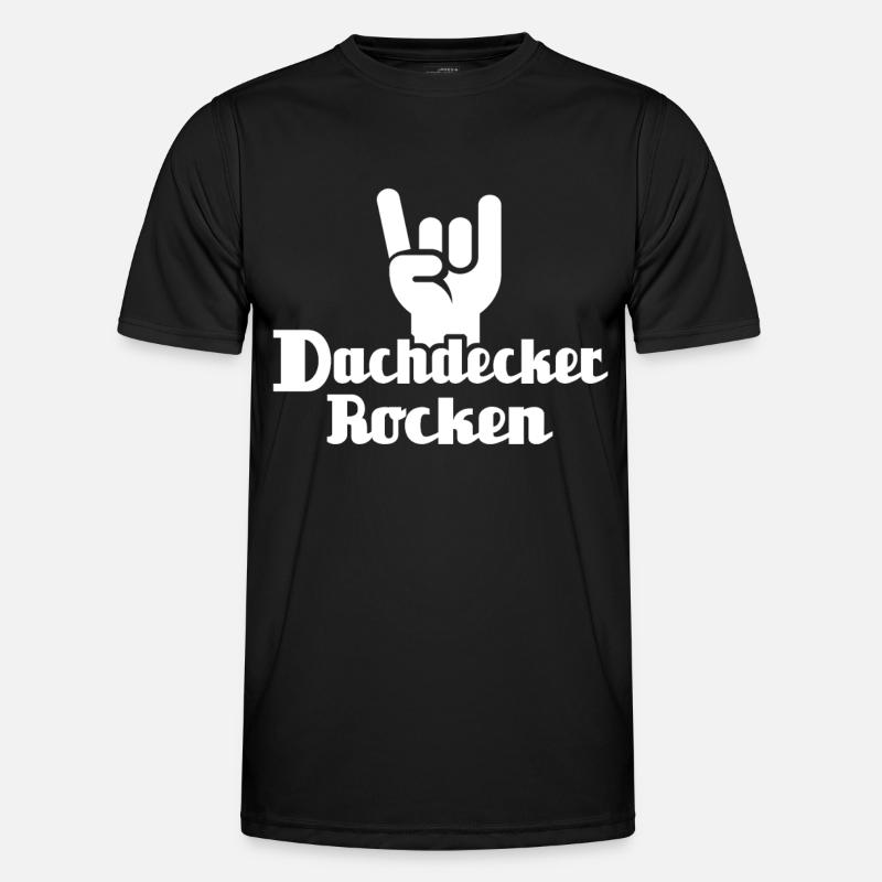Dachdecker Dachspengler Dachklempner - Männer Funktions-T-Shirt - Schwarz