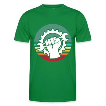Machiniste Opérateur de machine Machinistes - T-shirt sport Homme - vert - Devant - AI Model Male 178 dark (178cm)