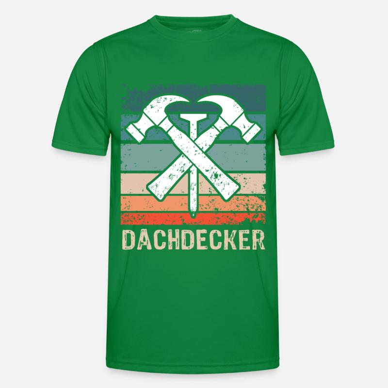 Dachdecker Dachspengler Dachklempner Männer Funktions-T-Shirt