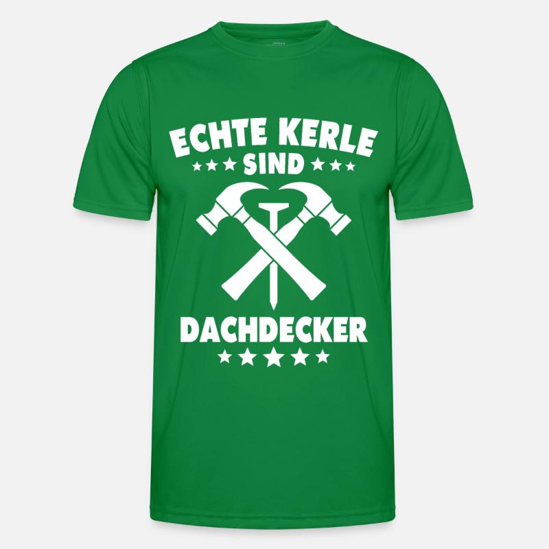 Dachdecker Dachspengler Dachklempner Männer Funktions-T-Shirt