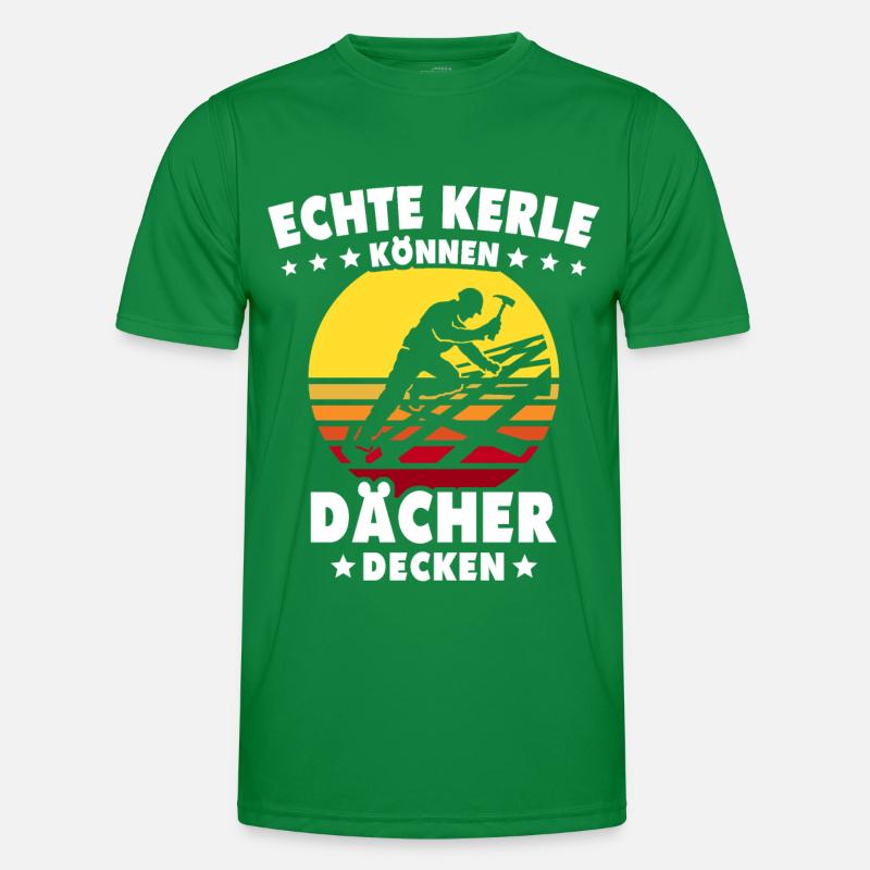Dachdecker Dachspengler Dachklempner Männer Funktions-T-Shirt