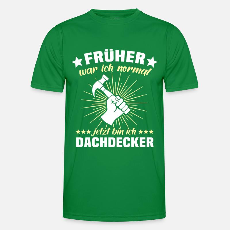 Dachdecker Dachspengler Dachklempner Männer Funktions-T-Shirt