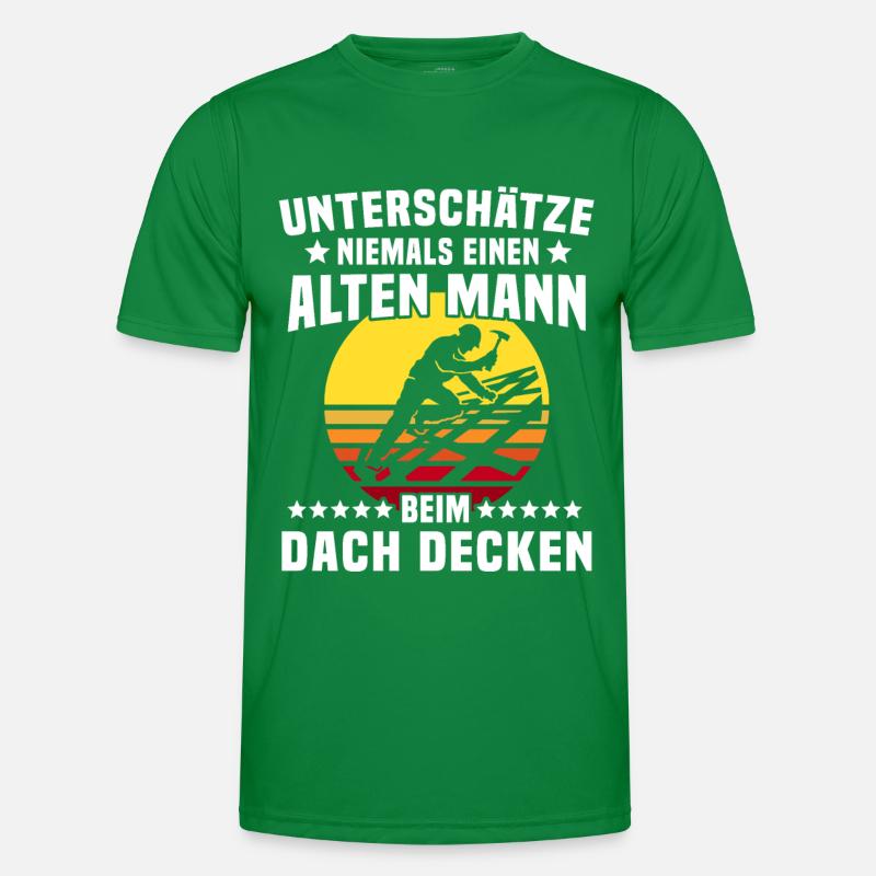 Dachdecker Dachspengler Dachklempner Männer Funktions-T-Shirt