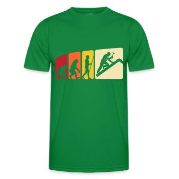 Roofer Evolution Roofing - Men's Functional T-Shirt - kelly green - Front - AI Model Male 178 dark (178cm)