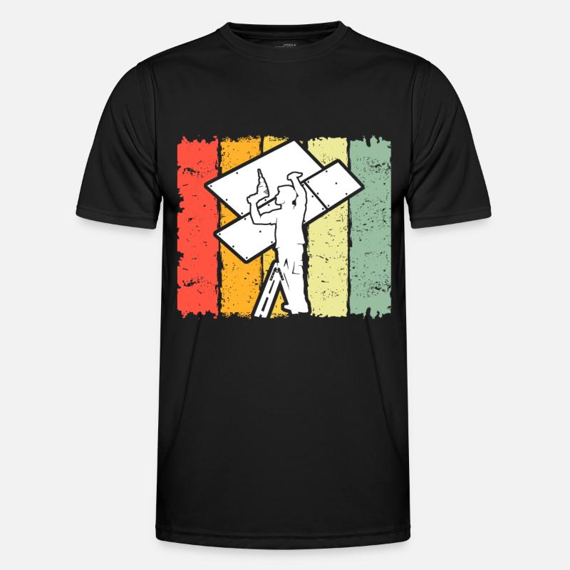 Drywall Drywall Drywall installer - Men's Functional T-Shirt - black