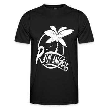 Palm Angeles pull, palm spring, palm beach - Men's Functional T-Shirt - black - Front - AI Model Male 178 dark (178cm)