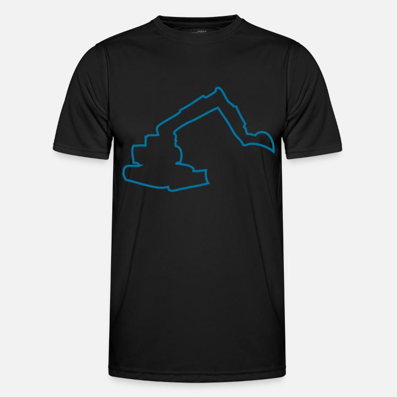 bagger - Männer Funktions-T-Shirt - Schwarz
