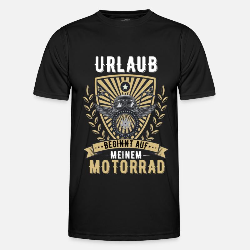 Motorrad Biker Motorradfahrer Chopper Rocker Männer Funktions-T-Shirt