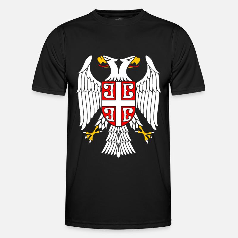 Serbian Eagle - Men's Functional T-Shirt - black