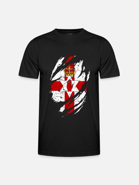 Northern Ireland flag - Men's Functional T-Shirt - black