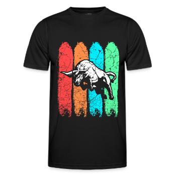 bull - Men's Functional T-Shirt - black - Front - AI Model Male 178 dark (178cm)