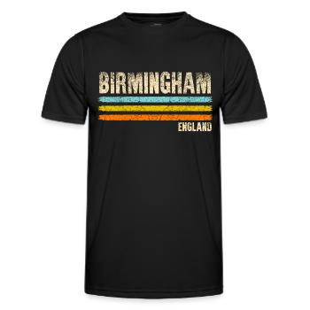 Birmingham Angleterre - T-shirt sport Homme - noir - Devant - AI Model Male 178 dark (178cm)