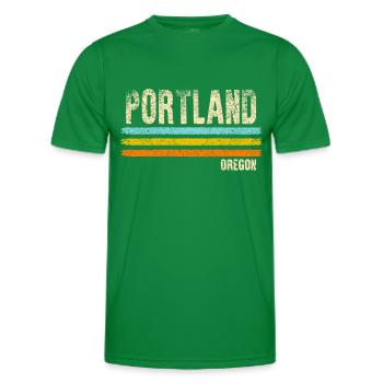 Portland Oregon - Männer Funktions-T-Shirt - Kelly Green - Vorne - AI Model Male 178 dark (178cm)