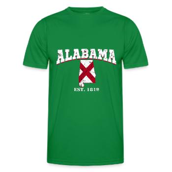 Alabama est. 1819 - Männer Funktions-T-Shirt - Kelly Green - Vorne - AI Model Male 178 dark (178cm)